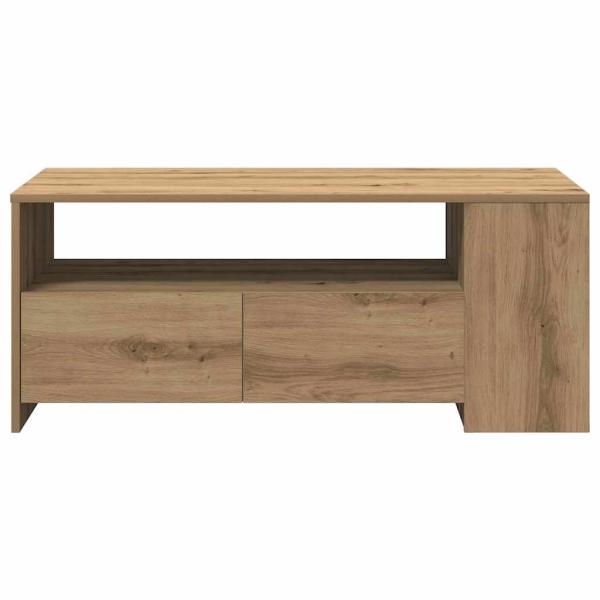 Couchtisch - Artisan-Eiche - 102x55x43,5 cm - Hergestellt aus Holzwerkstoff