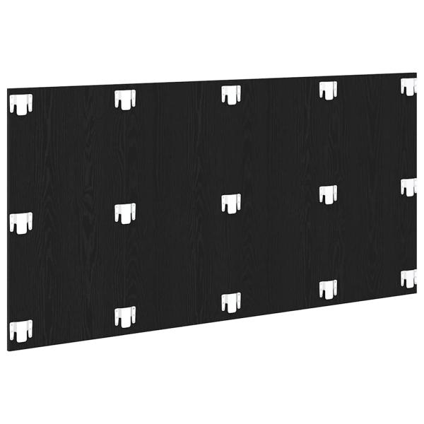 Kopfteil Schwarz Eiche 160x1,5x80 cm Möbelholz