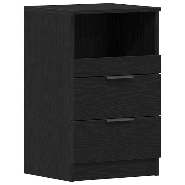 Nachttisch Schwarz Eiche 40x35x65 cm Aus hochwertigem Holzwerkstoff
