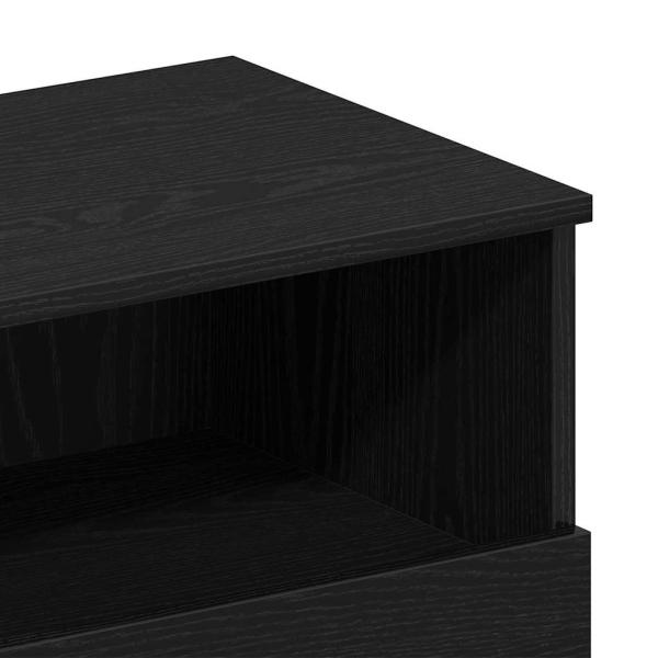 Nachttisch Schwarz Eiche 40x35x65 cm Aus hochwertigem Holzwerkstoff