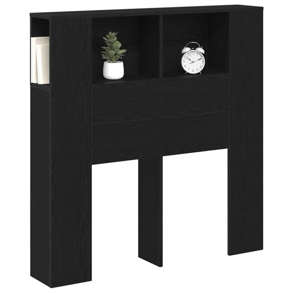 Kopfteilschrank Schwarze Eiche 100x19x104,5 cm Aus Holzwerkstoff