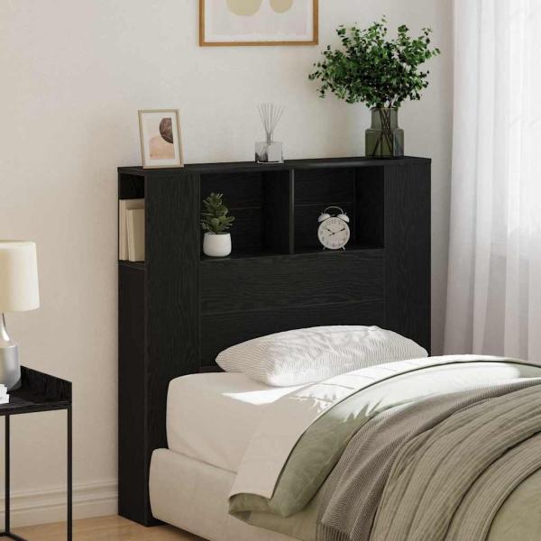 Kopfteilschrank Schwarze Eiche 100x19x104,5 cm Aus Holzwerkstoff