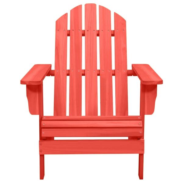 Adirondack-Gartenstuhl Massivholz Tanne Rot