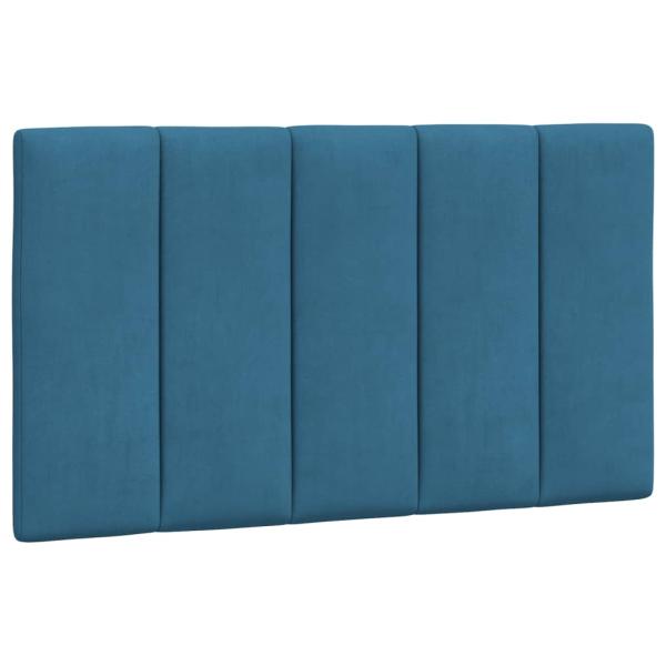 Bett mit Matratze Blau 80x200 cm Samt