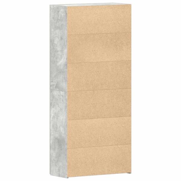 Schuhschrank Betongrau Holzwerkstoff Schuhschrank Rechteckig