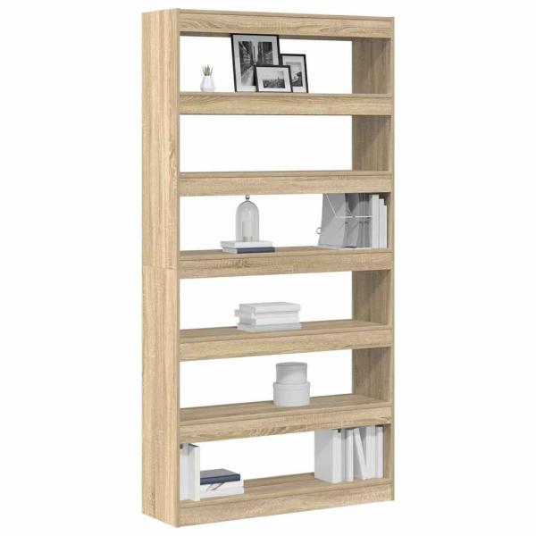 Bücherregal Sonoma Eiche Holzwerkstoff 100 x 30 x 198 cm Regale
