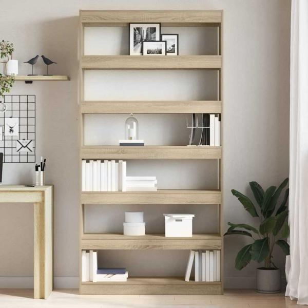 Bücherregal Sonoma Eiche Holzwerkstoff 100 x 30 x 198 cm Regale