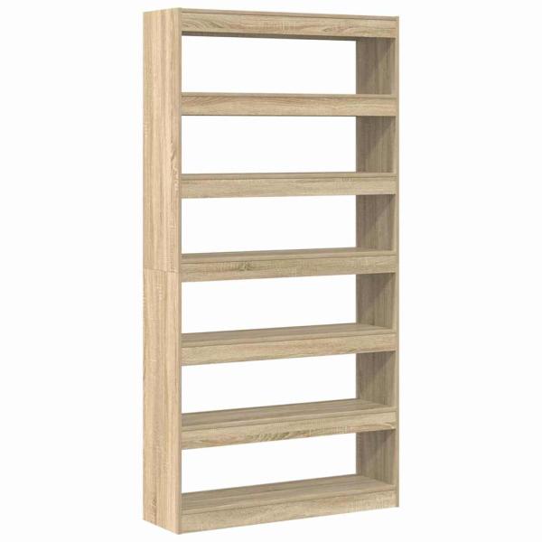 Bücherregal Sonoma Eiche Holzwerkstoff 100 x 30 x 198 cm Regale