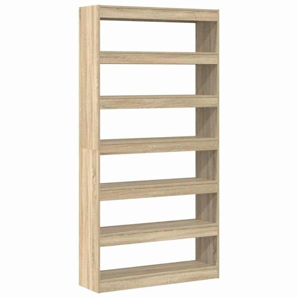 Bücherregal Sonoma Eiche Holzwerkstoff 100 x 30 x 198 cm Regale