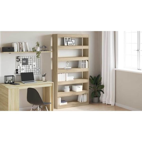 Bücherregal Sonoma Eiche Holzwerkstoff 100 x 30 x 198 cm Regale
