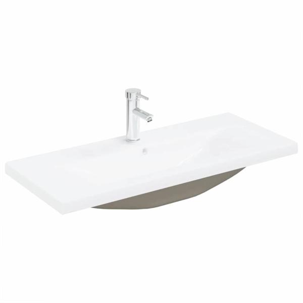 Badezimmermöbel Set Set von 2 Schwarz Eiche Ingenieurholz, Glas