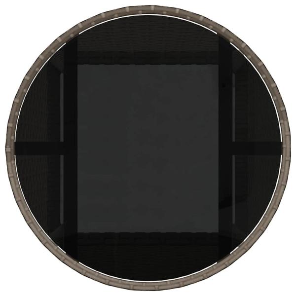 Esszimmermöbel Set Set aus 3 Grau Rattan Langlebig