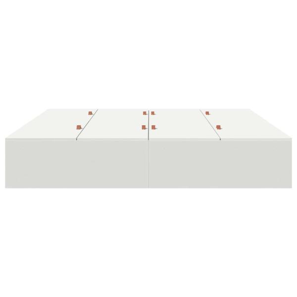 Bettgestell Weiß Holz King Stauraum Rechteckig Minimalistisch