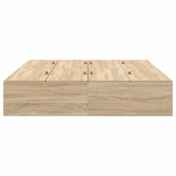 Bettgestell Sonoma Eiche Holzwerkstoff Doppel Langlebig