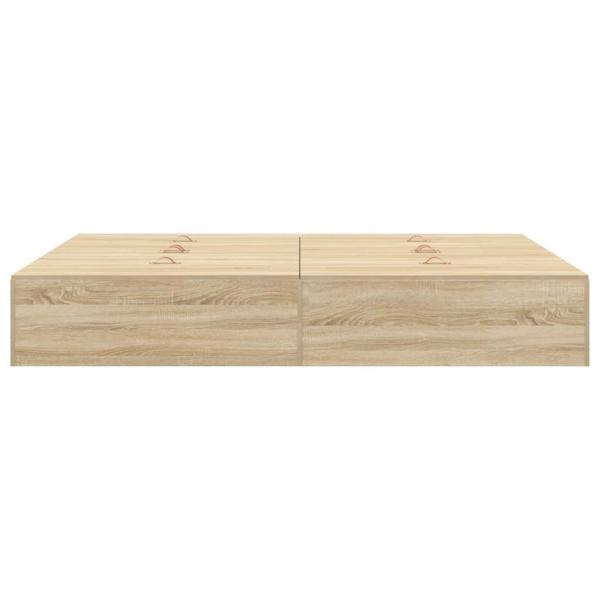 Bettgestell Sonoma Eiche Holzwerkstoff Doppel Langlebig