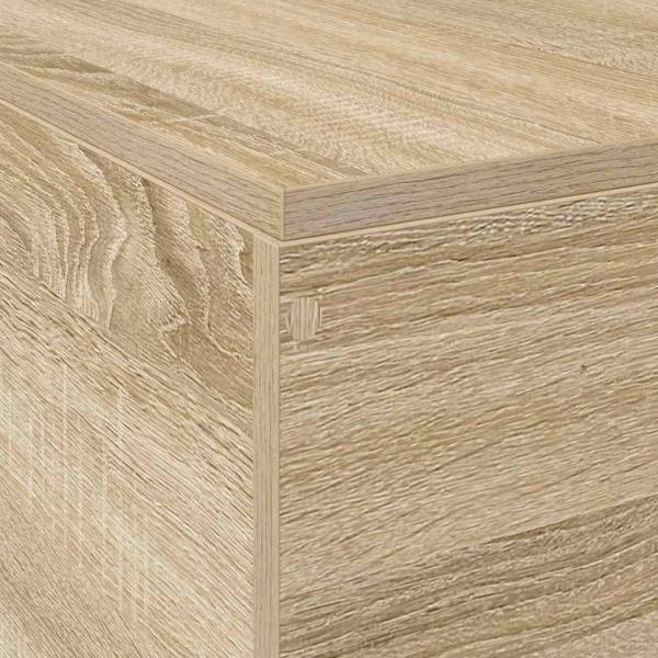 Bettgestell Sonoma Eiche Holzwerkstoff Doppel Langlebig