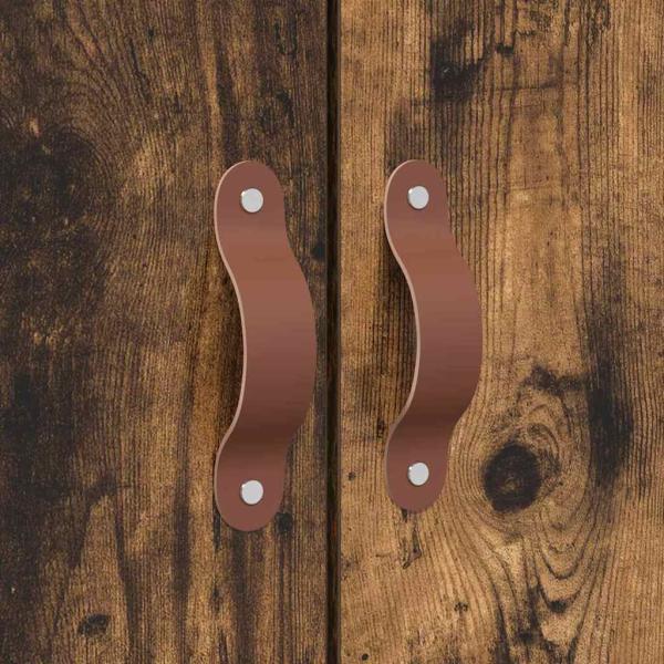 Bettgestell Geräucherte Eiche Holzwerkstoff Standard Doppel