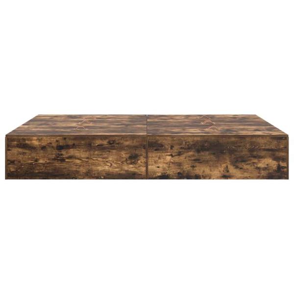 Bettgestell Geräucherte Eiche Massivholz Eiche 160 x 200 cm