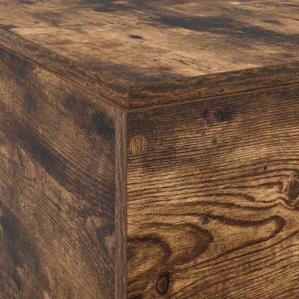 Bettgestell Geräuchertes Eichenholz Holzwerkstoff Doppel
