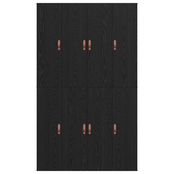 Stauraumbettgestell Schwarze Eiche Holz Standard Doppel