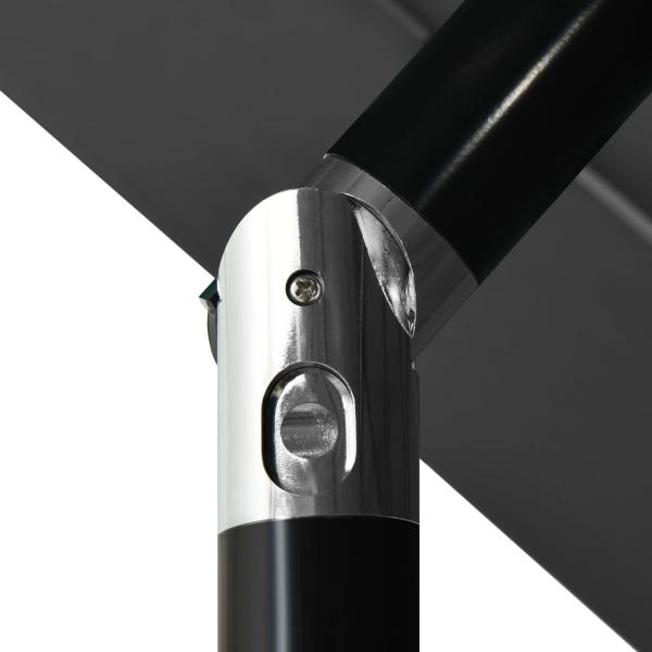 Sonnenschirm mit Aluminium-Mast 3-lagig Anthrazit 3,5 m