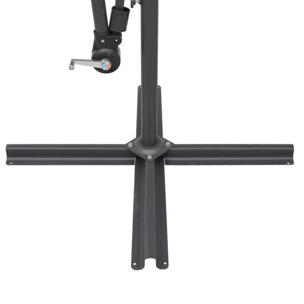 Ampelschirm Terrakottarot 3 m Aluminium-Mast