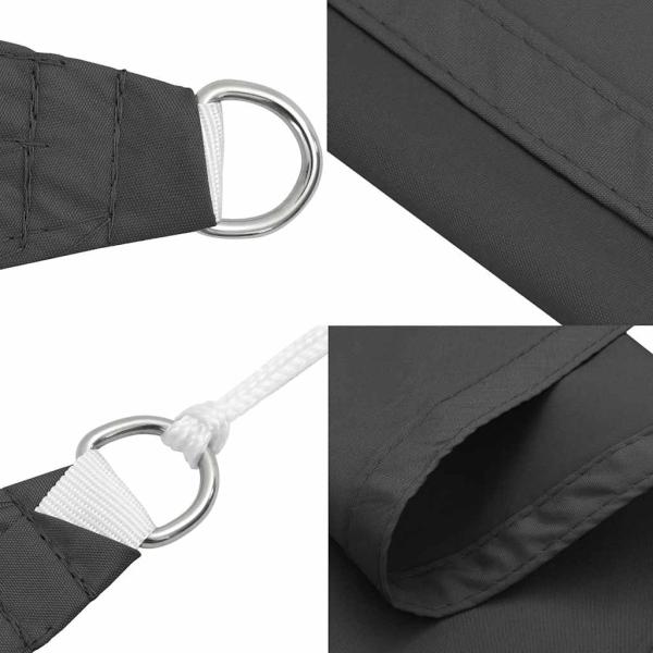 Sonnensegel Oxford-Gewebe Rechteckig 2,5x4 m Anthrazit