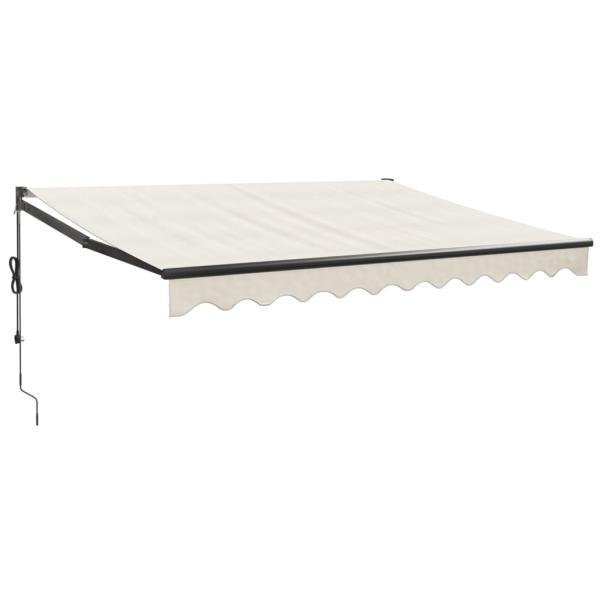 Elektrische Markise mit Kurbel Creme 3x2,5 m