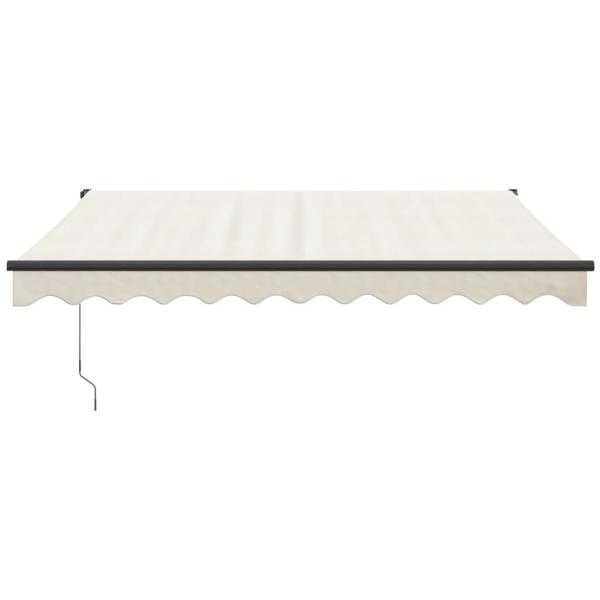 Elektrische Markise mit Kurbel Creme 3x2,5 m