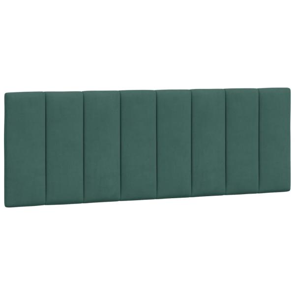 Bettgestell ohne Matratze Dunkelgrün 140x190 cm Samt