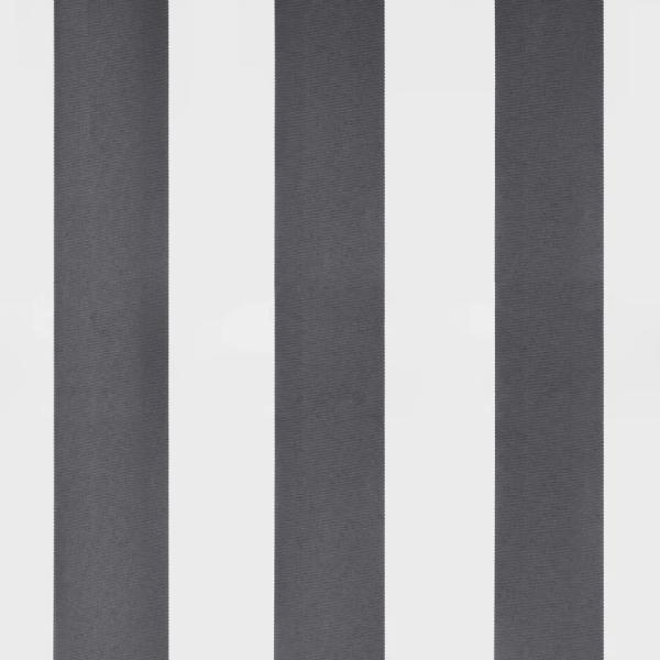 Markise Einziehbar Anthrazit und Weiß 3x2,5 m Stoff & Aluminium