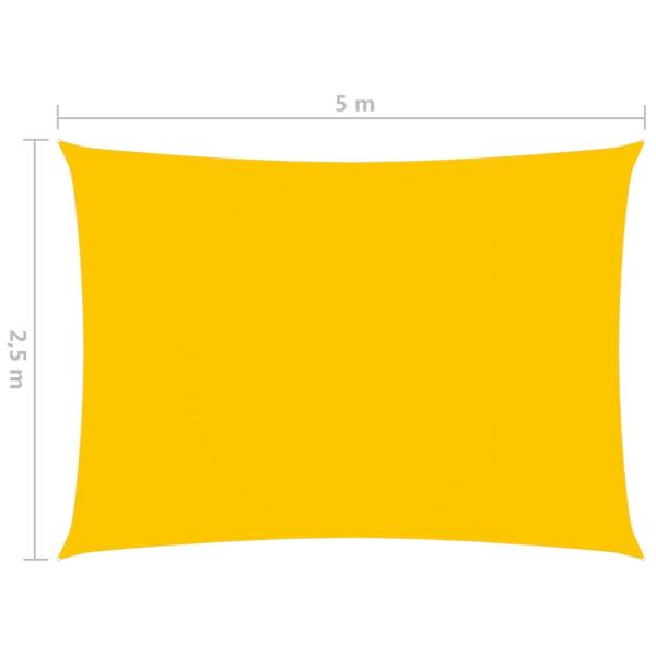 Sonnensegel Oxford-Gewebe Rechteckig 2,5x5 m Gelb