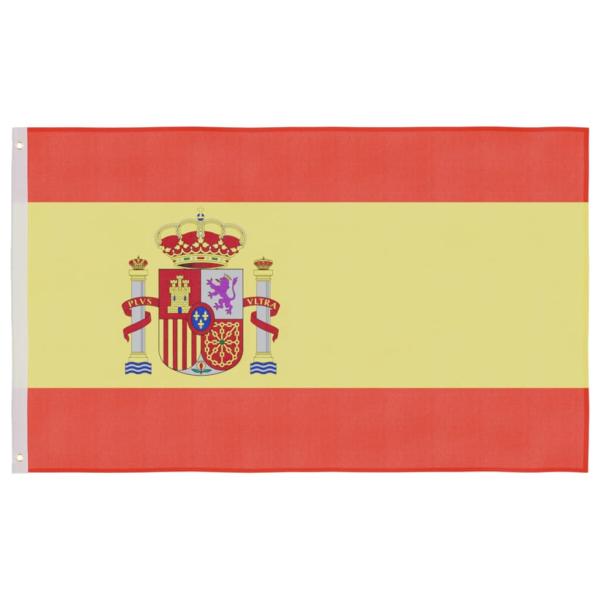 Flagge Spaniens mit Mast 5,55 m Aluminium