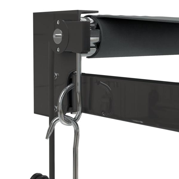 Elektrische Markise mit Kurbel Anthrazit 3x2,5 m