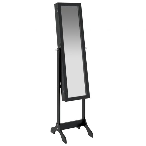 Standspiegel Schwarz 34x37x146 cm