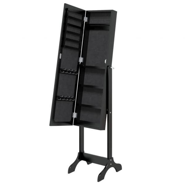 Standspiegel Schwarz 34x37x146 cm