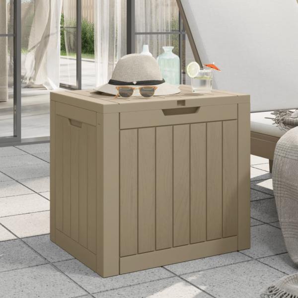 ARDEBO.de - Gartenbox Grau 55,5x43x53 cm Polypropylen