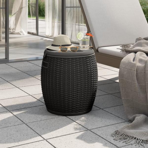 ARDEBO.de - 4-in-1 Gartenbox Schwarz Polypropylen