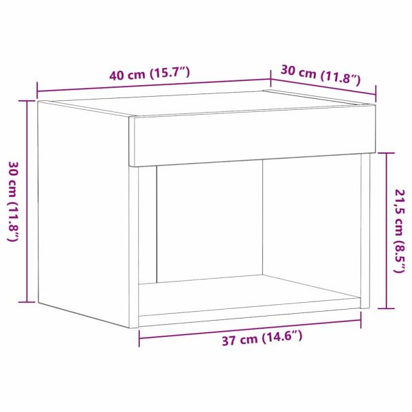 TV-Schrankset 40 x 30 x 30 cm Artisan-Eiche Holzwerkstoff