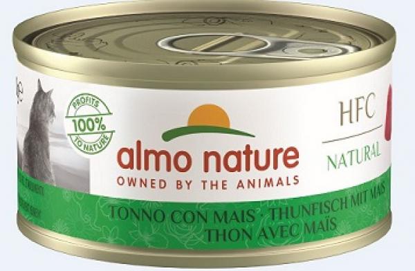 ARDEBO.de Almo Nature HFC Natural Thunfisch mit Mais 70g