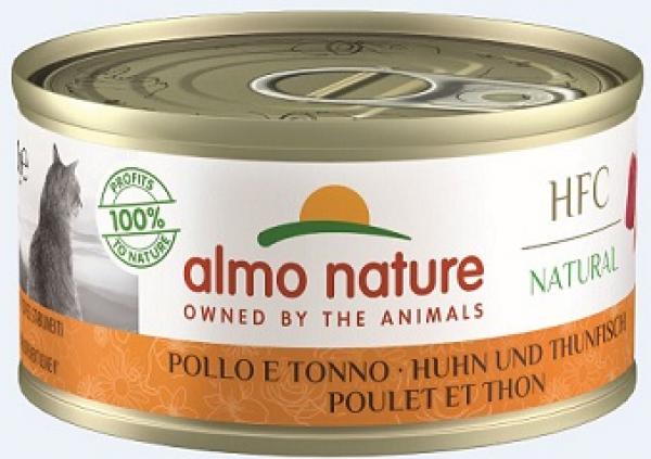 ARDEBO.de Almo Nature HFC Natural Huhn & Thunfisch 70g