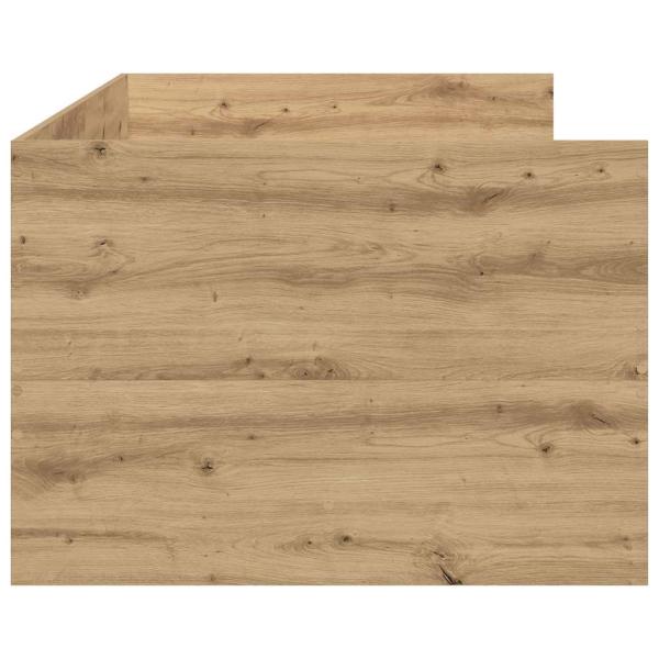 Tagesbett mit Kopfteil Artisan-Eiche 90 x 190 cm Holzwerkstoff