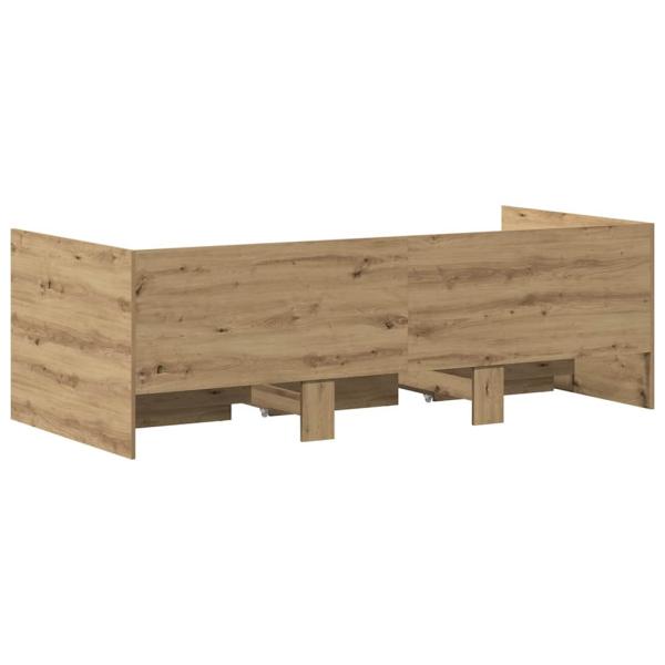 Tagbett Artisan Eiche Holzwerkstoff 90 x 190 cm Langlebig