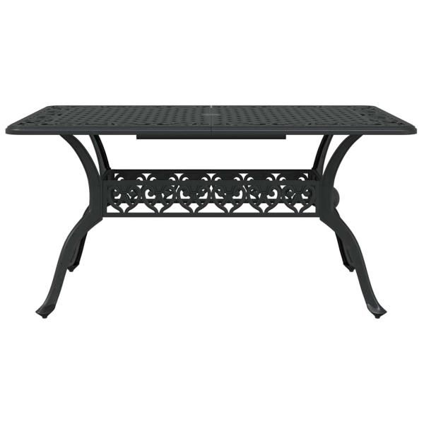 Set aus 4 Schwarz Gussaluminium Mittel Dekorative Intarsien