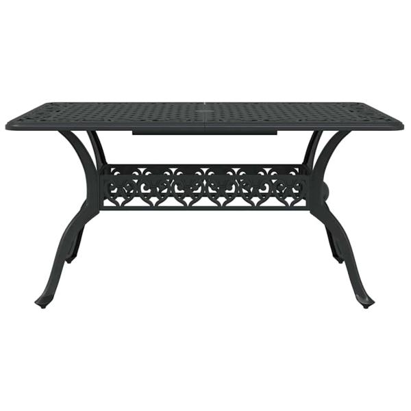 Set aus 4 Schwarz Gussaluminium Mittel Dekorative Intarsien