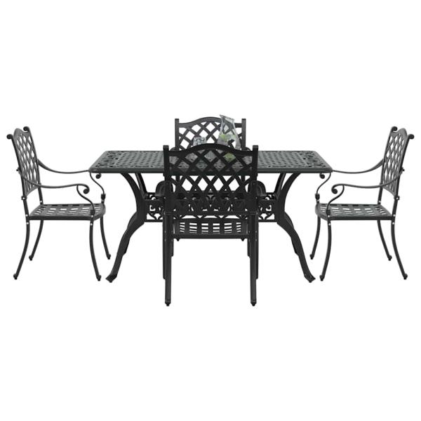 Set aus 3 Schwarz Gussaluminium Mittel Stylisches Design