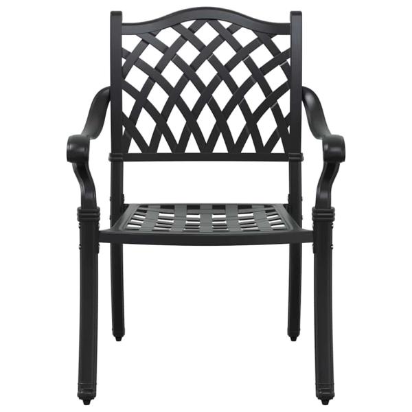 Set mit 4 Schwarz Gussaluminium 6-Sitzer Platz für viele