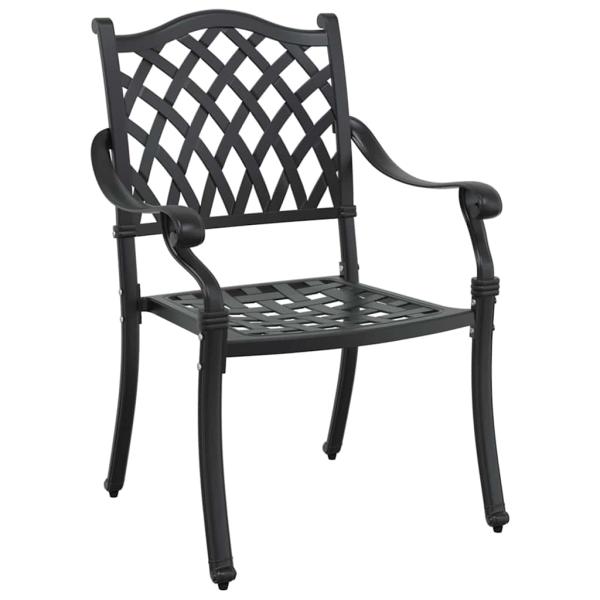 Set mit 4 Schwarz Gussaluminium 6-Sitzer Platz für viele