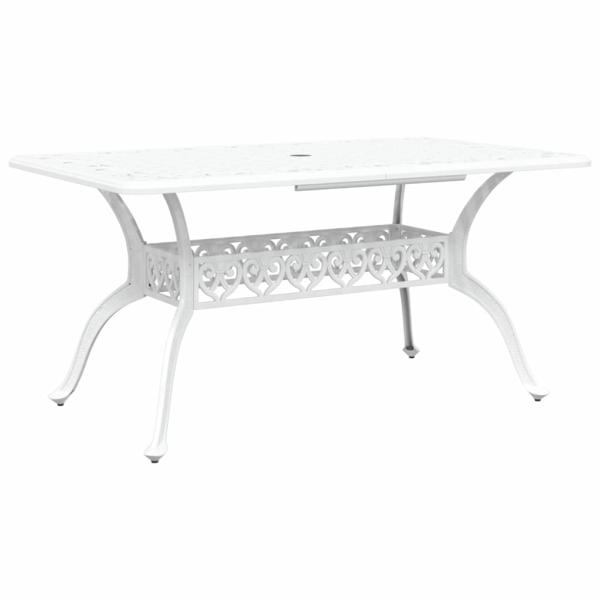Set aus 4 Weiß Guss-Aluminium Groß Dekorative Intarsien