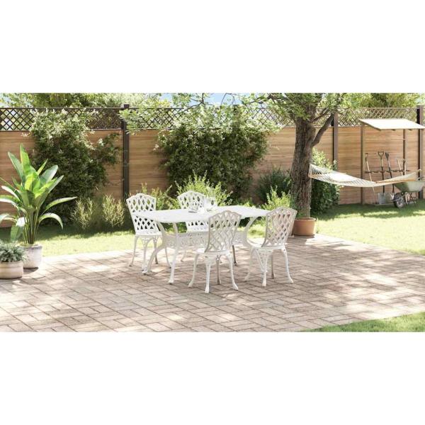 Set aus 3 Weiß Gussaluminium 150 x 90 x 72 cm Coole Muster